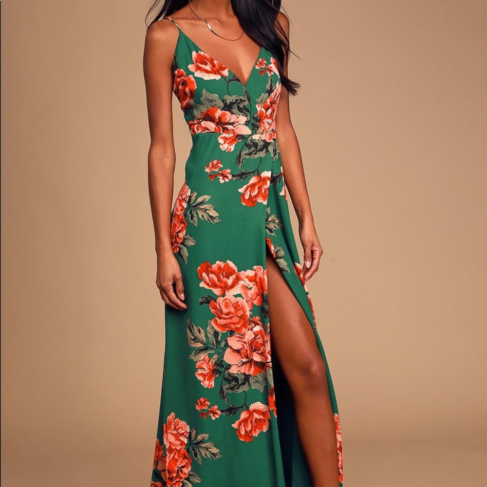 Lulus Floral Wrap Dress